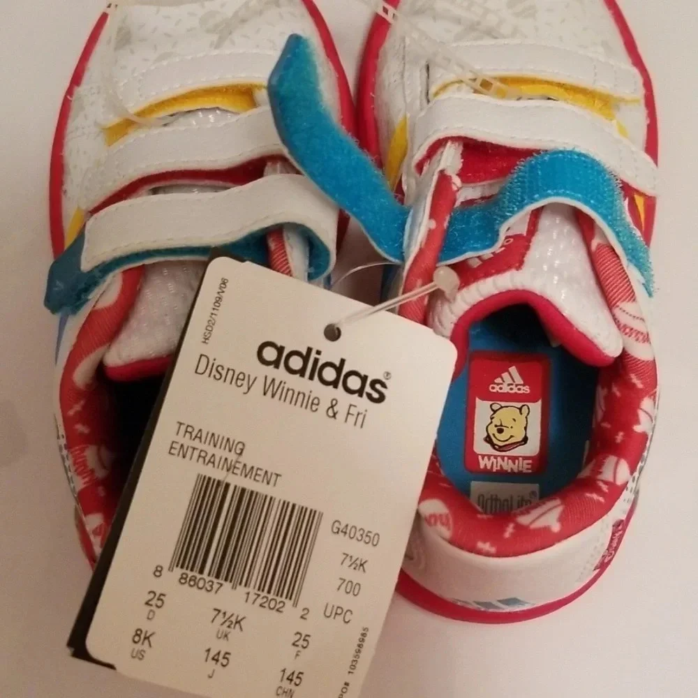 Adidas Disney Pooh Bear Ortholite Sneakers Walkinf Shoes 8K